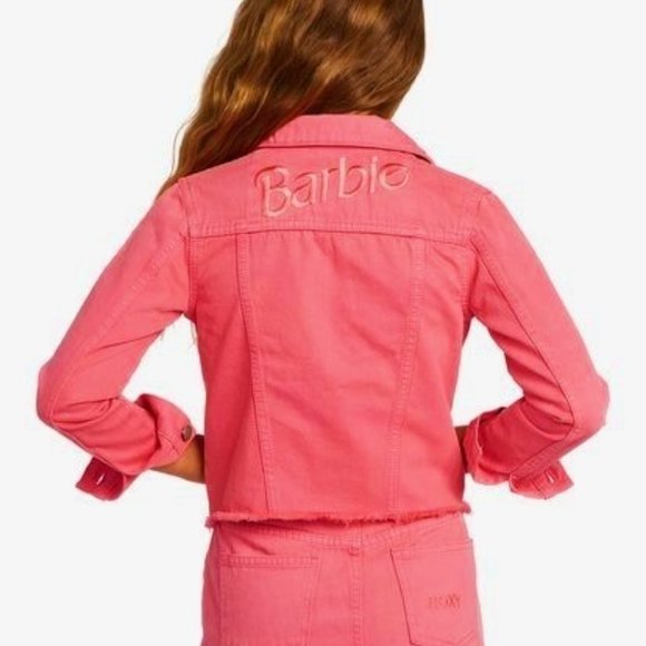 Barbie x Roxy Tigers Eyes Embroidered Denim Jacket - Picture 3 of 11